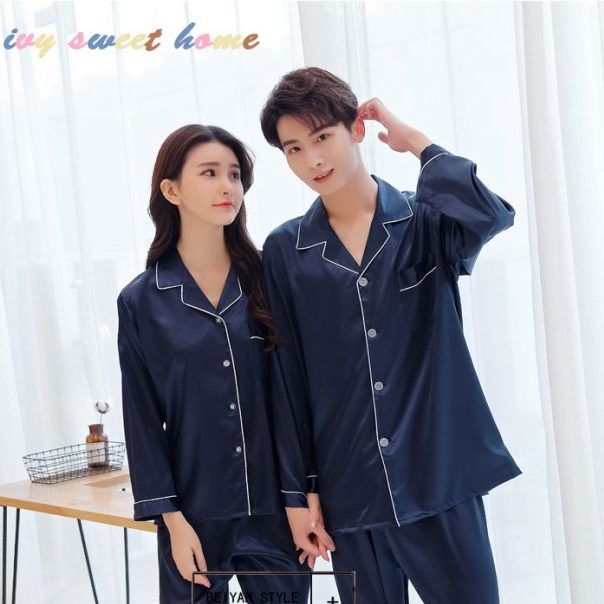 Bộ Pijama dài tay mặc ở nhà sang trọng