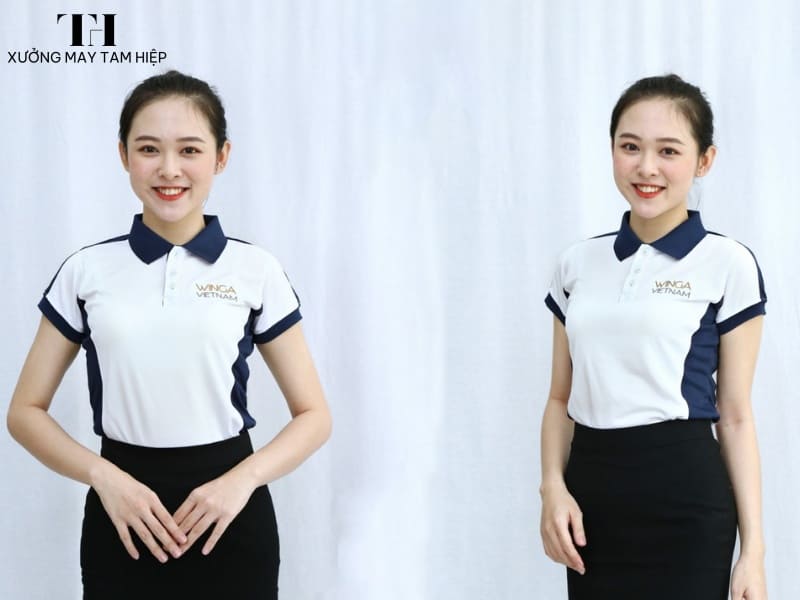 Xưởng may áo thun đồng phục giá rẻ, chất lượng, đa dạng mẫu mã. 10 Áo thun đồng phục cổ trụ là lựa chọn hoàn hảo khi cần ưu tiên sự thanh lịch, tinh tế