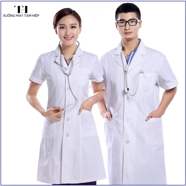 Xưởng May Tam Hiệp - nhận may áo sơ mi đồng phục giá rẻ, chất lượng nhất năm 2025 12 Áo sơ mi đồng phục y tế sạch sẽ, thoáng mát và gọn gàng