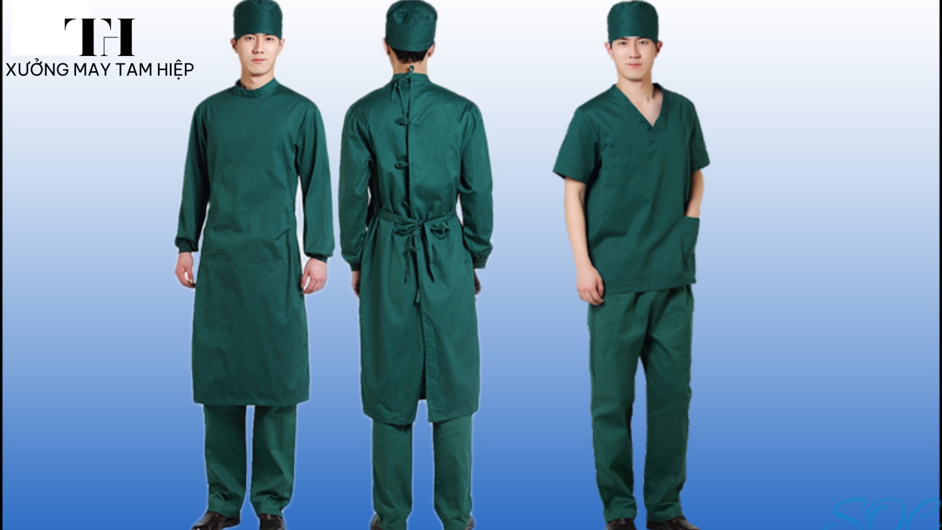 Đơn vị may áo phẫu thuật chuẩn y khoa, giá tốt, chất lượng cao 4 Xưởng Tam Hiệp sản xuất áo phẫu thuật theo tiêu chuẩn y tế