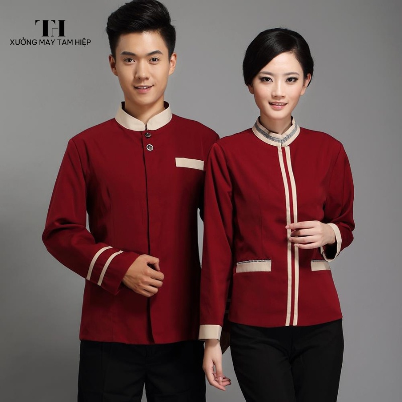 Xưởng may đồng phục giá rẻ, chất lượng, uy tín hàng đầu 2025 16 Đồng phục nhà hàng thường dùng cho nhân viên phục vụ