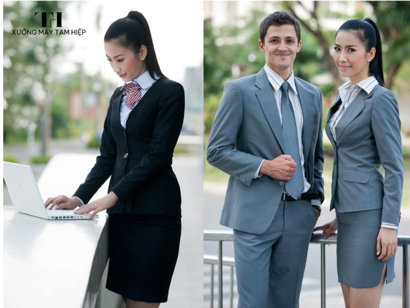 Xưởng may đồng phục giá rẻ, chất lượng, uy tín hàng đầu 2025 15 Đồng phục vest công sở là lựa chọn hoàn hảo cho các nhân viên cấp cao