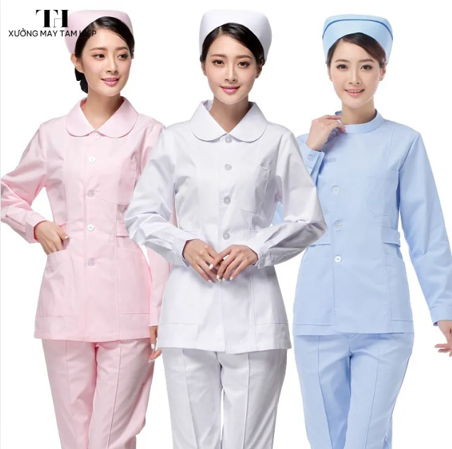 Đồng phục điều dưỡng nữ thiết kế thanh lịch, dễ chịu