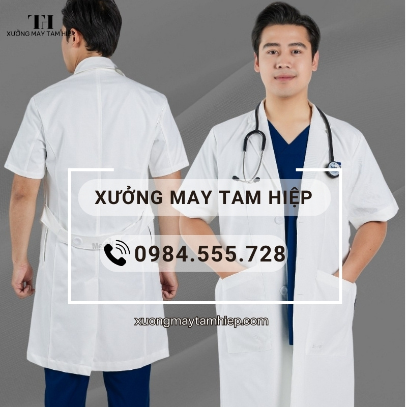 Xưởng may áo blouse nam uy tín, chất lượng, giá cả phải chăng 8 Liên hệ ngay xưởng may Tam Hiệp để nhận báo giá chính xác