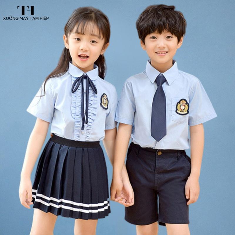 Đồng phục học sinh tiểu học dành cho các bé từ lớp 1 đến lớp 5.