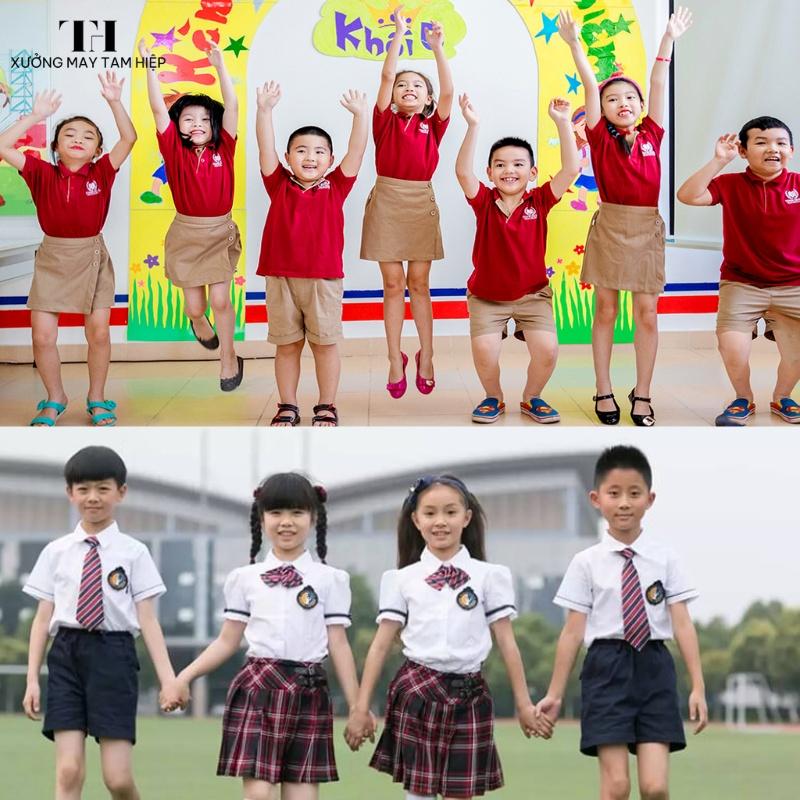Đồng phục học sinh giúp trẻ xây dựng tinh thần tập thể và sự đoàn kết ngay từ đầu cấp.