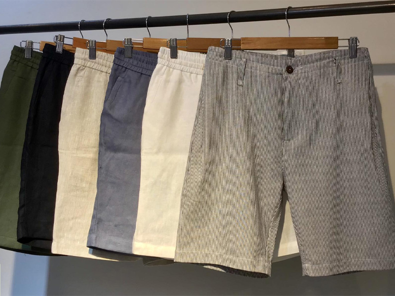 Quần short thành phẩm đóng gói, chuẩn bị giao đến khách hàng tại TPHCM.