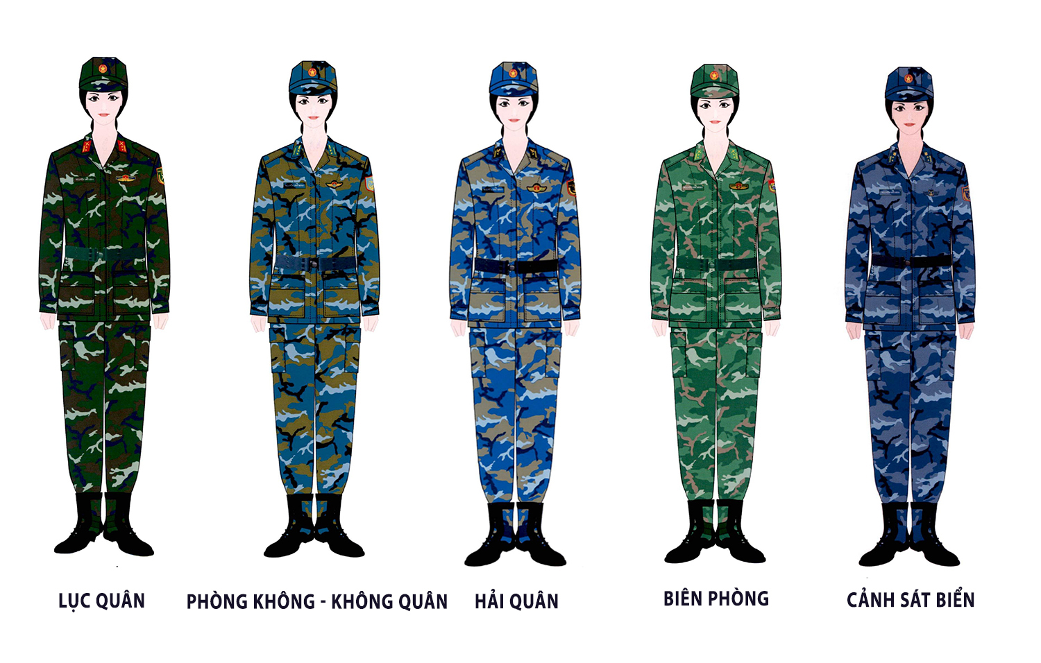 Mẫu quân phục không quân Việt Nam