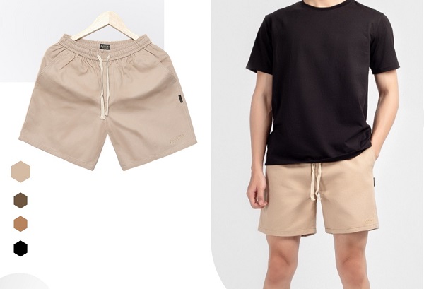 Mẫu quần short nam size 3XL–6XL trưng bày tại cửa hàng bigsize ở TPHCM.